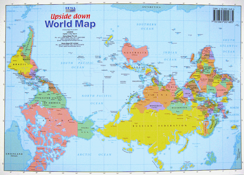 World Map Upside Down